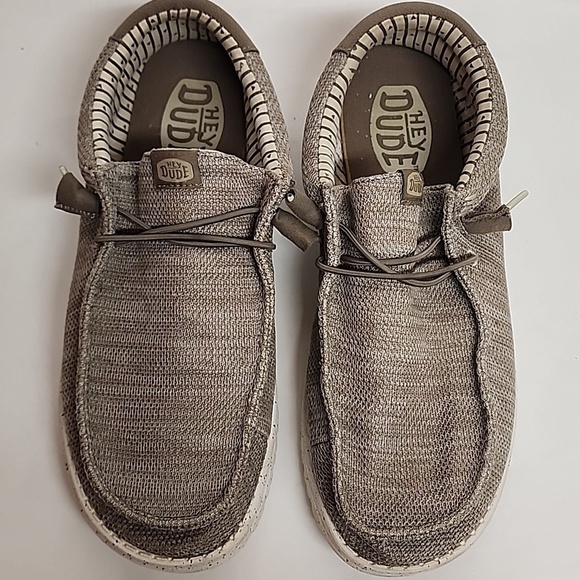 Hey Dude Wally Stretch Sox Slip-OnTan Boat Loafers Sz M13 main image 8